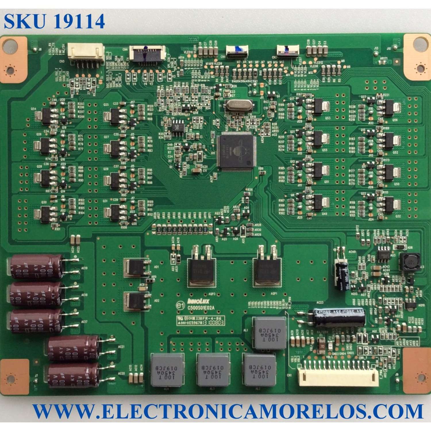 LED DRIVER / QUASAR C500S01E02A / C500S01E02A / E59670 / L500S102EB-C004 / PANEL'S V500DK2-KS1 REV.C5 / L500S102EB-C004 / MODELO SQ5001